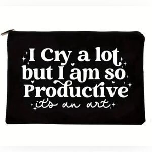 NEW Taylor Swift Inspired “I cry a lot…” Cosmetic Bag Pouch
